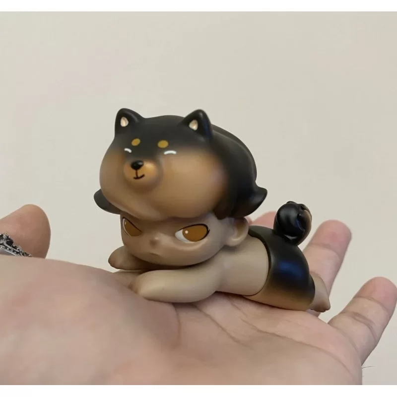 Figura limitada DIMOO Lay Down Black Shiba Inu Figura limitada DIMOO Lay Down Black Shiba Inu