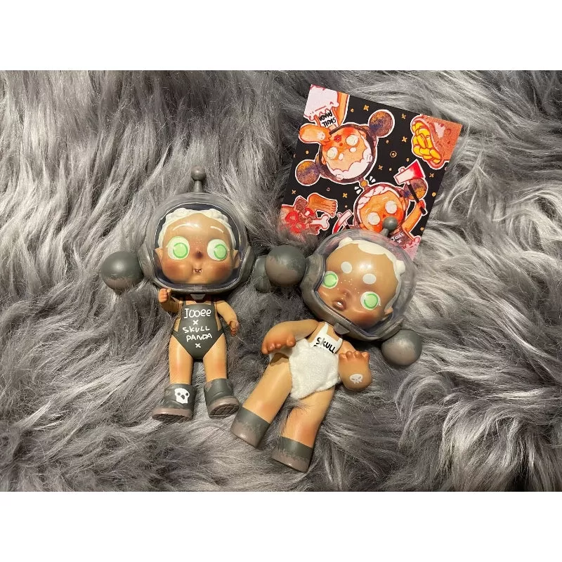 Figura limitada Skullpanda Baby Night Brother (un par) Sp y Joee