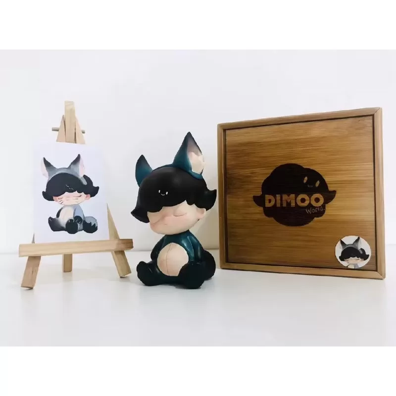 Figura limitada de cachorro de lobo DIMOO