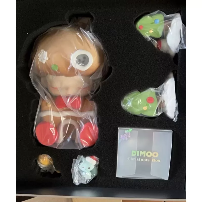 Figura limitada de caja navideña DIMOO, versión especial.