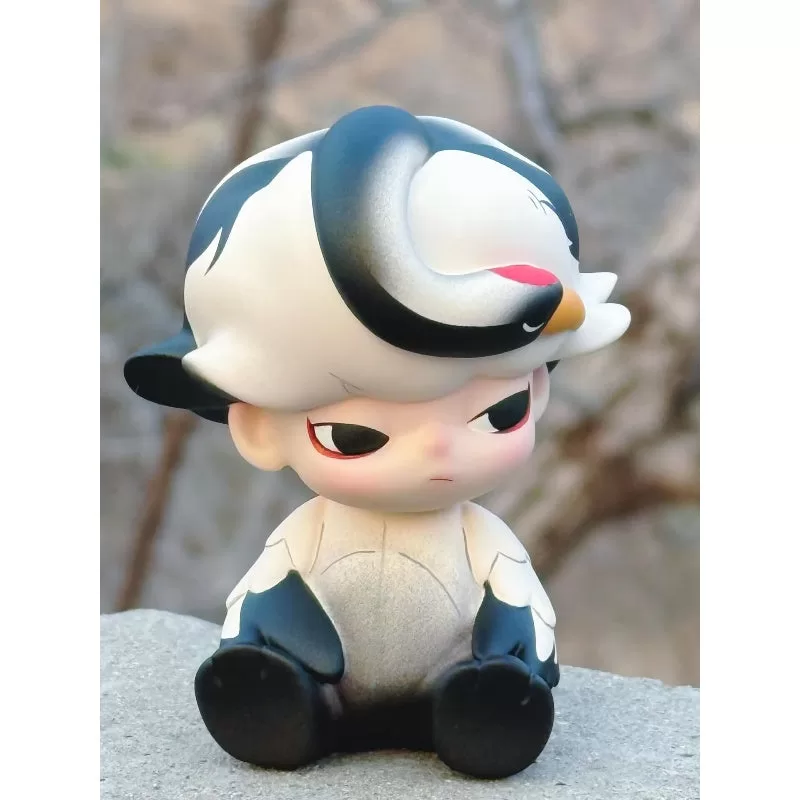 Figura limitada de la grulla de corona roja de la fiesta de pijamas DIMOO