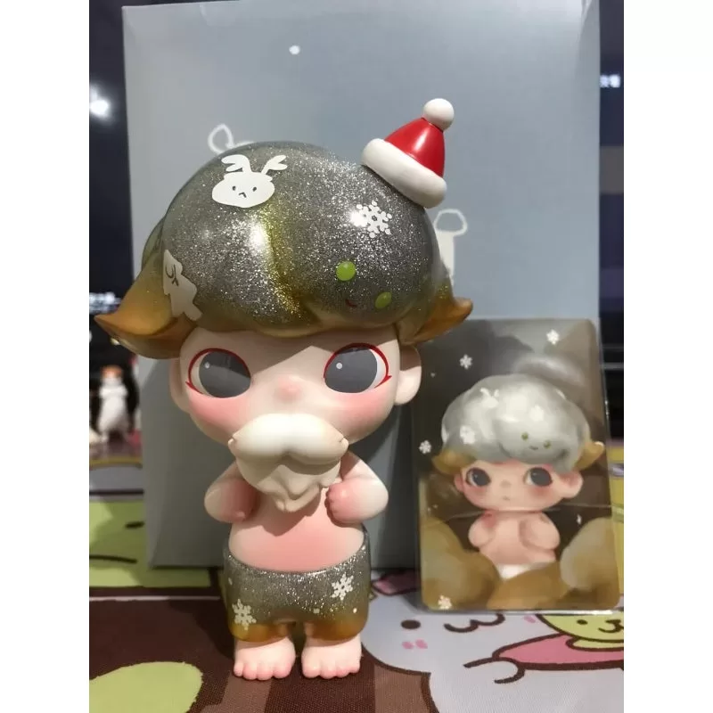 Figura navideña DIMOO Silver Sparkle, edición limitada