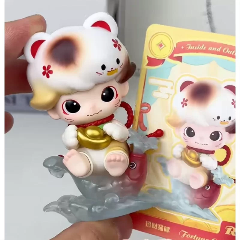 Gato de la fortuna súper secreto de la serie DIMOO Weaving Wonders (1/288)