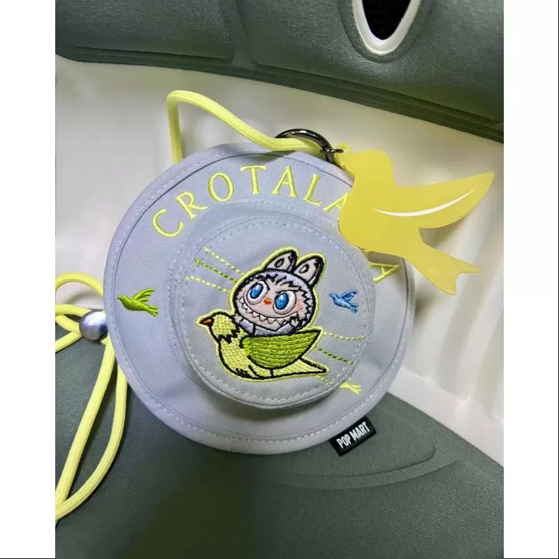 Labubu FALL IN WILD Sombrero de cubo Mini bolso Caja sorpresa serie CROTALARIA Labubu FALL IN WILD Sombrero de cubo Mini bolso Caja sorpresa serie CROTALARIA