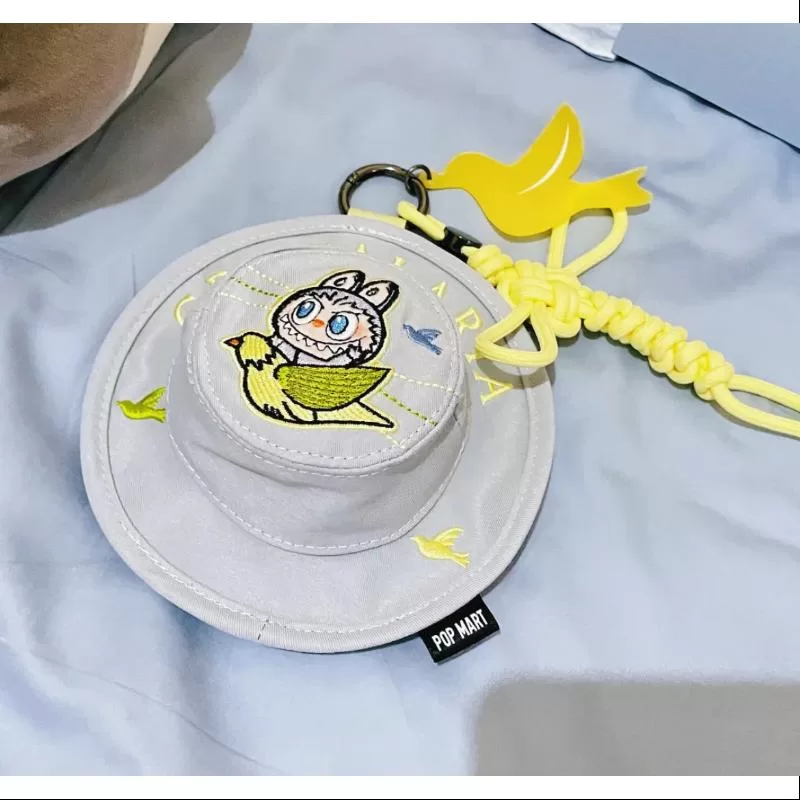 Labubu FALL IN WILD Sombrero de cubo Mini bolso Caja sorpresa serie CROTALARIA