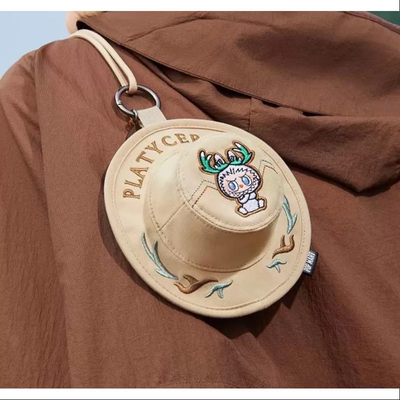 Labubu FALL IN WILD Sombrero de cubo Mini bolso Caja sorpresa serie PLATY CERIUM Labubu FALL IN WILD Sombrero de cubo Mini bolso Caja sorpresa serie PLATY CERIUM
