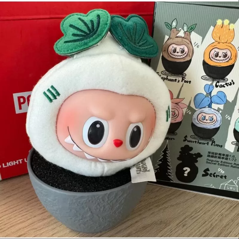 Labubu LOS MONSTRUOS PLANTAS TRAVIESAS Serie de caras de vinilo SECRETO Pino