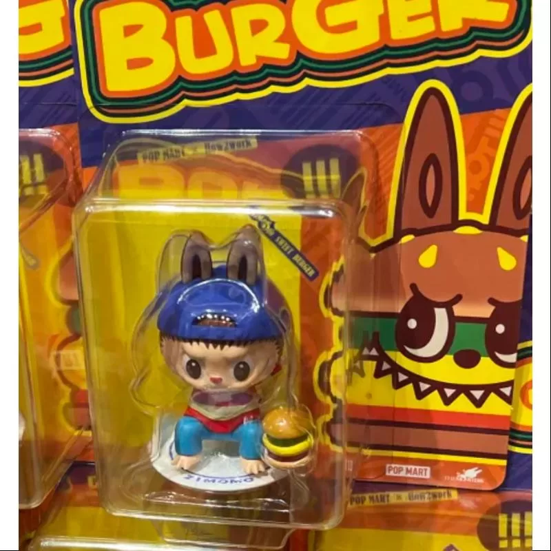Labubu LOS MONSTRUOS Zimomo FIGURA DE HAMBURGUESA DULCE LIMITADA