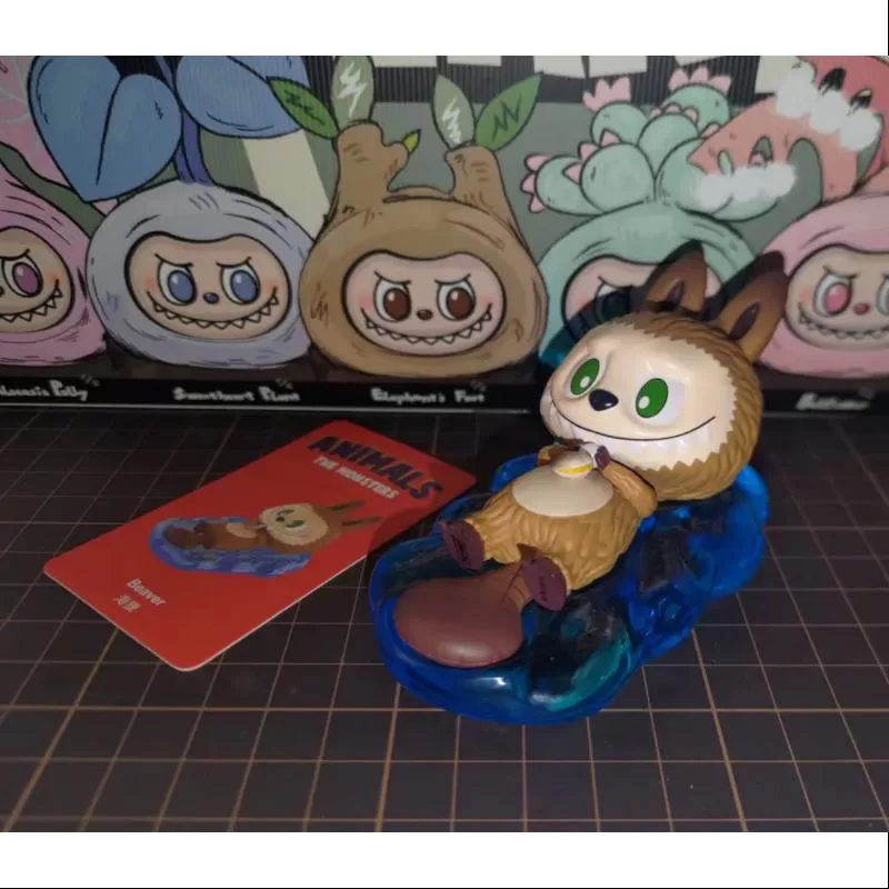 Labubu La serie de animales monstruosos Castor secreto