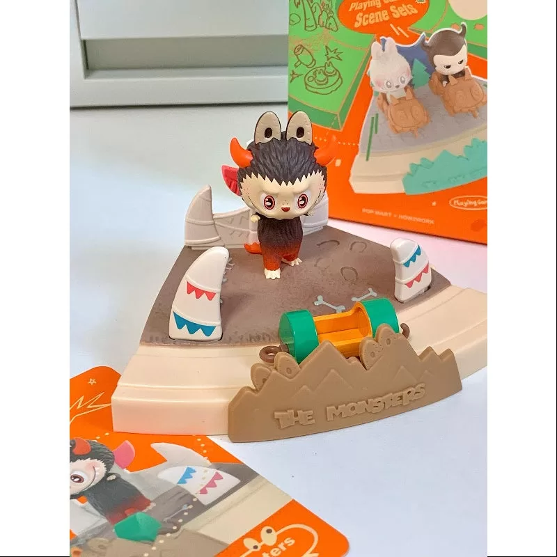 Labubu La serie de monstruos jugando juegos Aquí hay monstruos