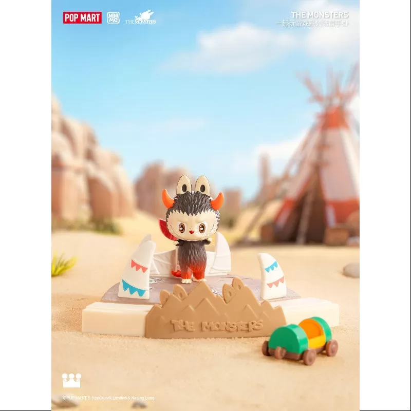 Labubu La serie de monstruos jugando juegos Aquí hay monstruos