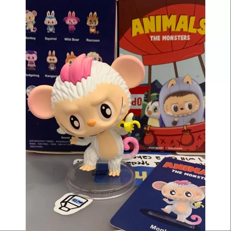 Labubu Los Monstruos Animales Serie Mono