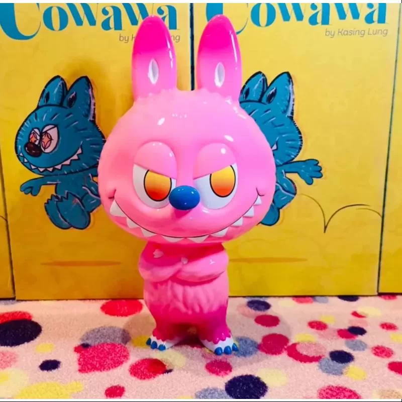 Labubu Los Monstruos Cowawa Pink Kasing Lung Shanghai LIMITED