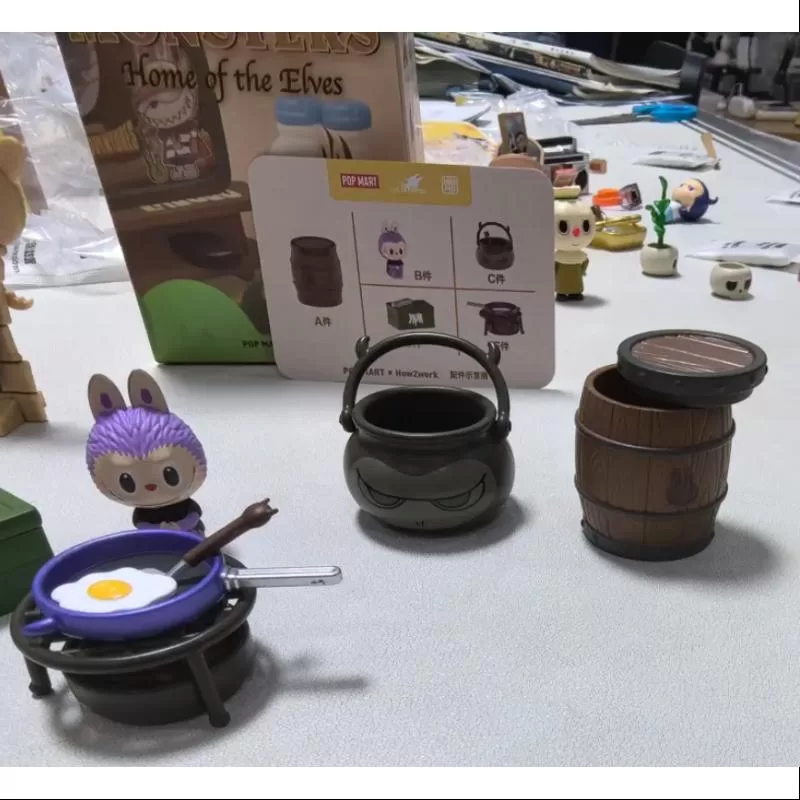 Labubu Los Monstruos El Hogar de los Elfos Serie Cocina Oscura