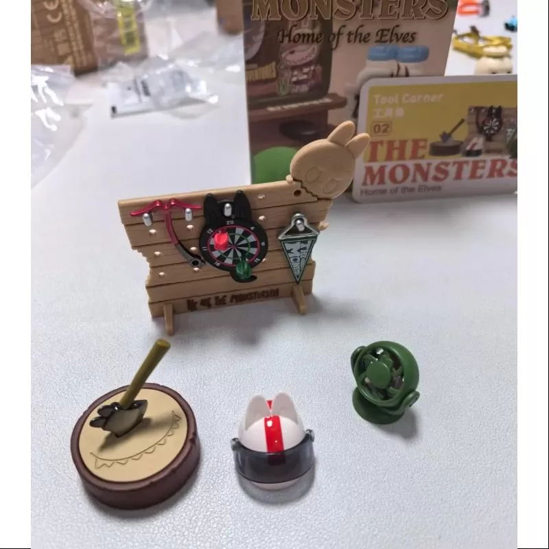 Labubu Los Monstruos El Hogar de los Elfos Serie Rincón de Herramientas