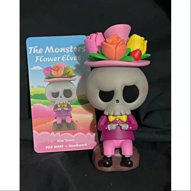 Labubu Los Monstruos Elfos de las Flores Serie Rose Tycoco