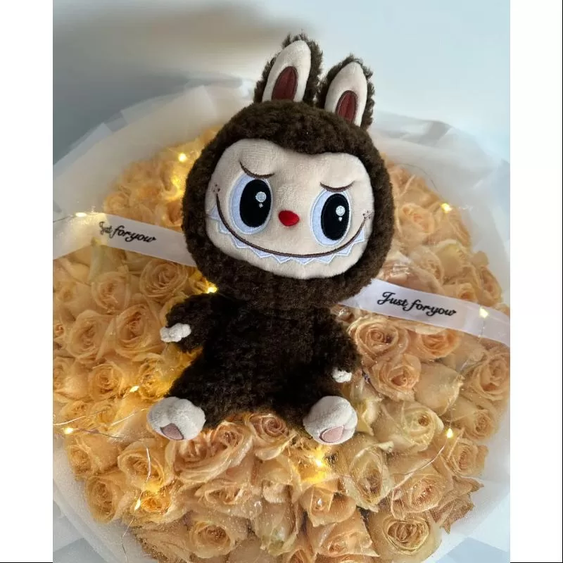 Labubu Los Monstruos Muñeca de Peluche Labubu Marrón LIMITADA Labubu Los Monstruos Muñeca de Peluche Labubu Marrón LIMITADA