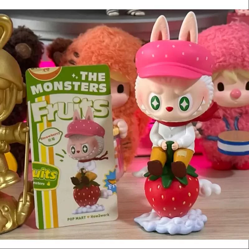 Labubu Los Monstruos Serie Frutas Fresa