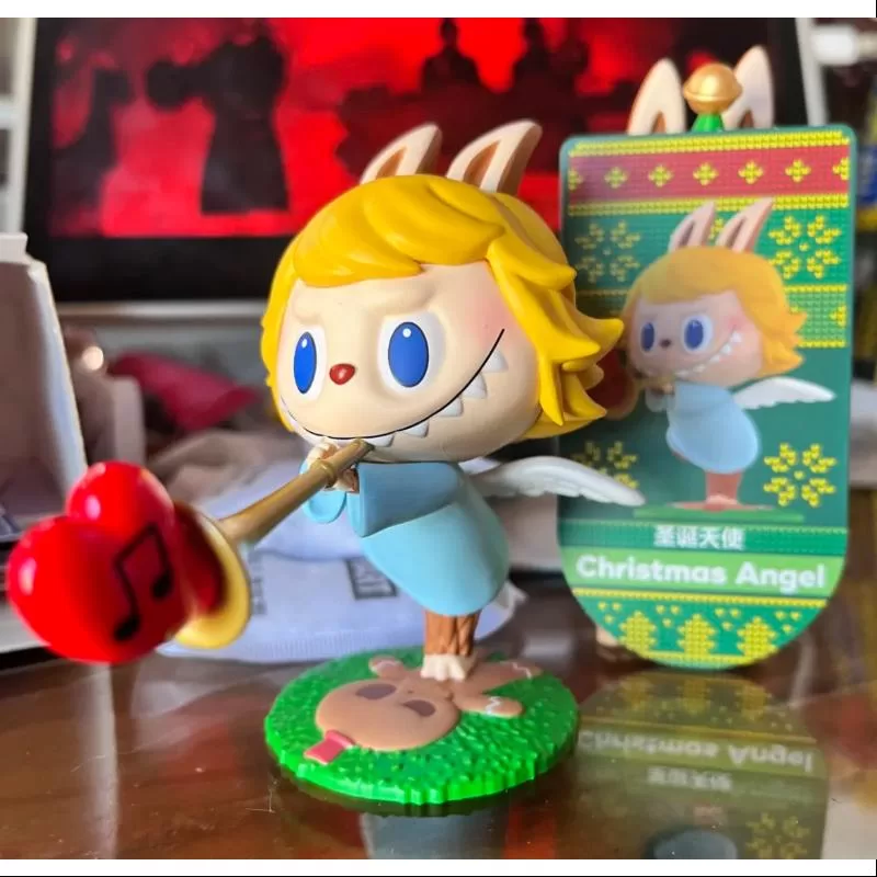 Labubu Los Monstruos Vamos a Navidad Serie Ángel de Navidad