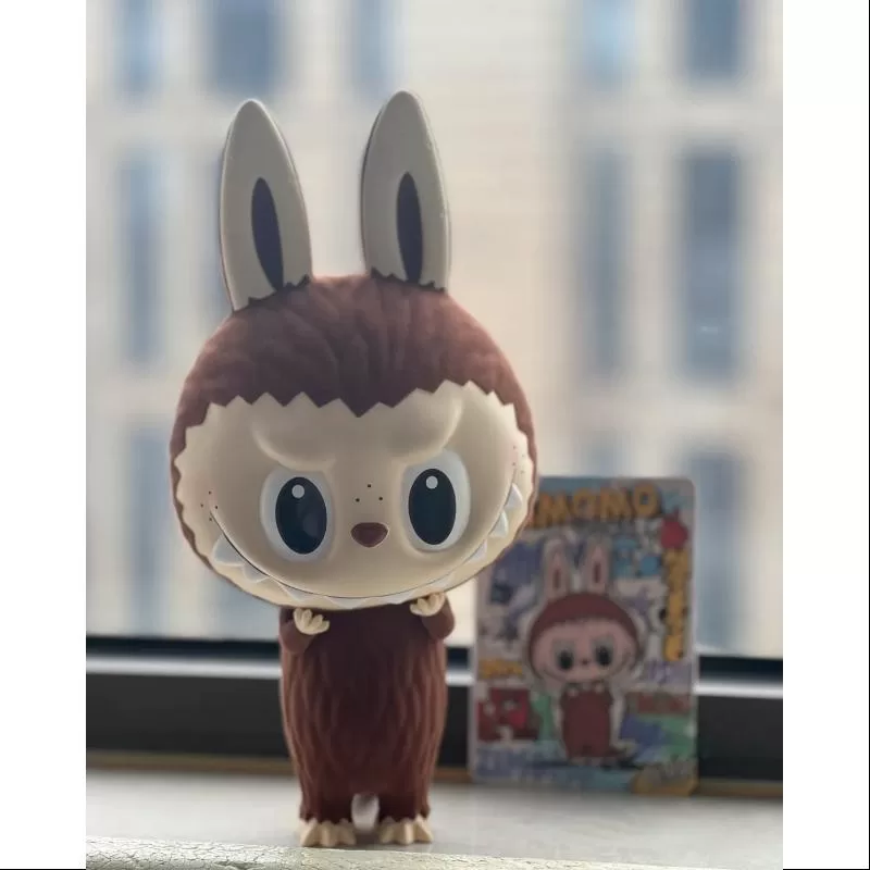 Labubu Los Monstruos Zimomo Fuzzy Brown PTS LIMITADO Labubu Los Monstruos Zimomo Fuzzy Brown PTS LIMITADO