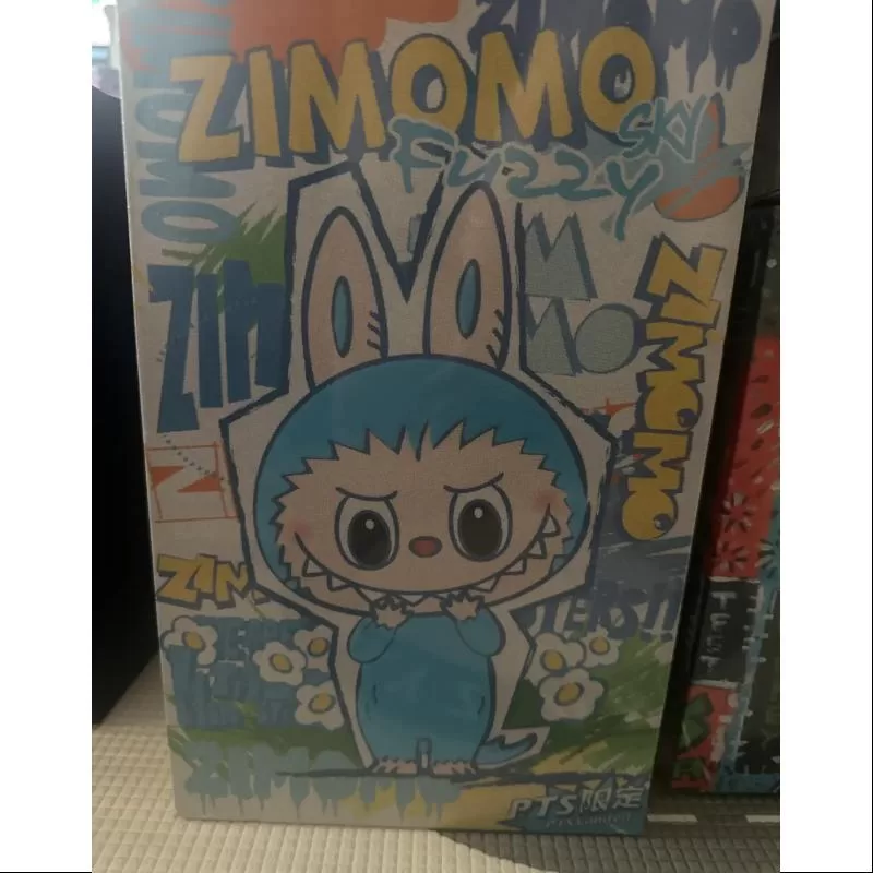 Labubu Los Monstruos Zimomo Fuzzy Sky Naranja LIMITADO