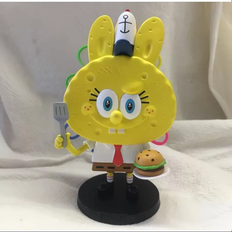 Labubu Los Monstruos x Bob Esponja Serie Chef Campeón