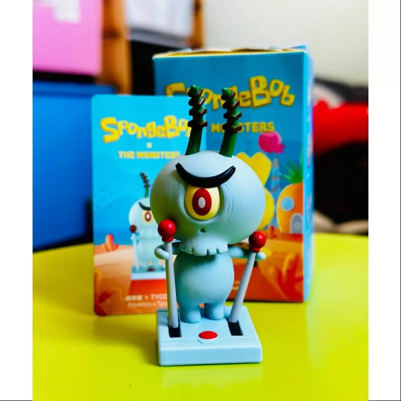 Labubu Los Monstruos x Bob Esponja Serie Plankton X Tycoco