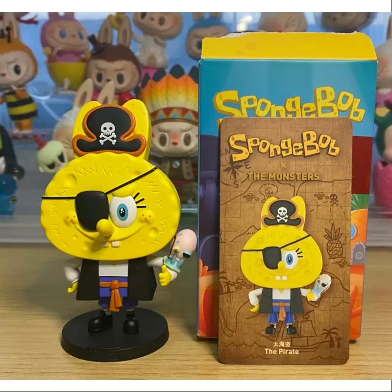 Labubu Los Monstruos x Bob Esponja Serie Secreto El Pirata Labubu Los Monstruos x Bob Esponja Serie Secreto El Pirata