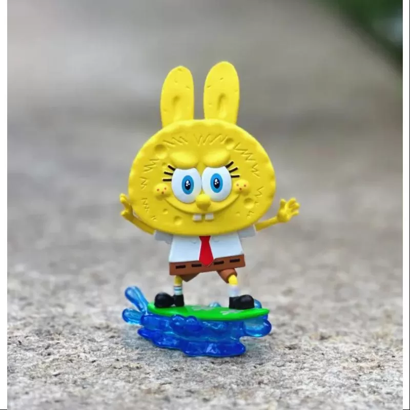 Labubu Los Monstruos x Bob Esponja Serie Surf