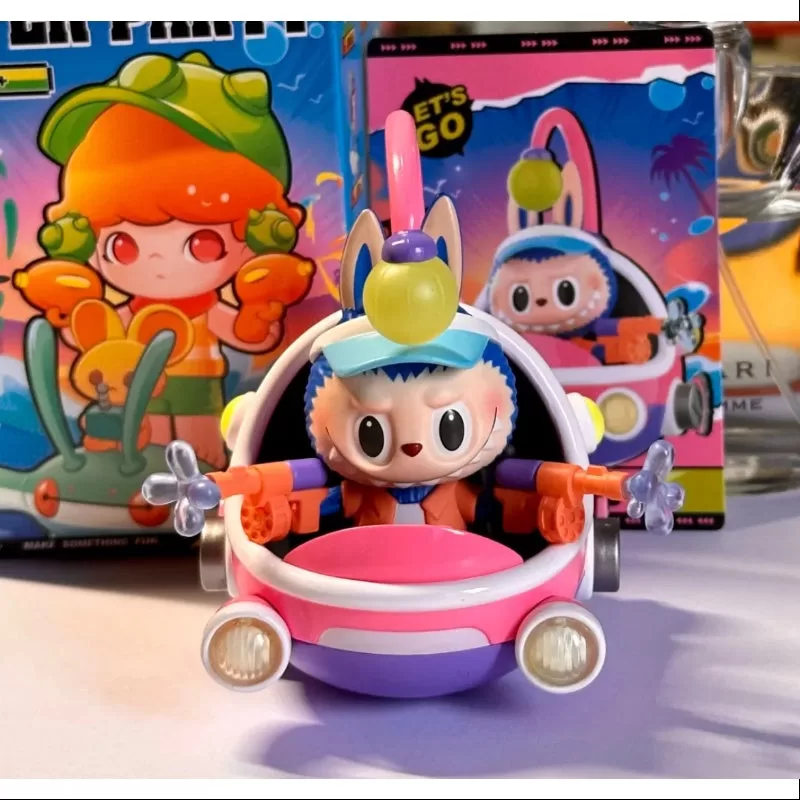 Labubu Pop Mart PopCar Serie de fiestas acuáticas Labubu