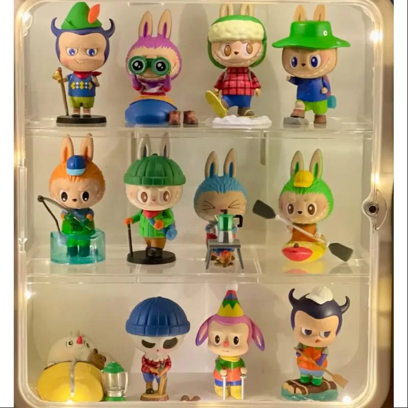 Labubu The Monsters Camping Series Conjunto completo abierto