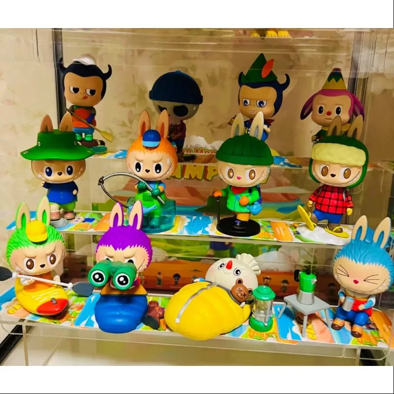 Labubu The Monsters Camping Series Conjunto completo abierto