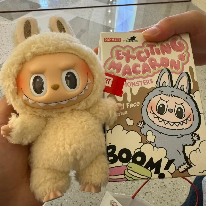 Labubu The Monsters Emocionante serie de caras de vinilo de macarrones con leche de soja