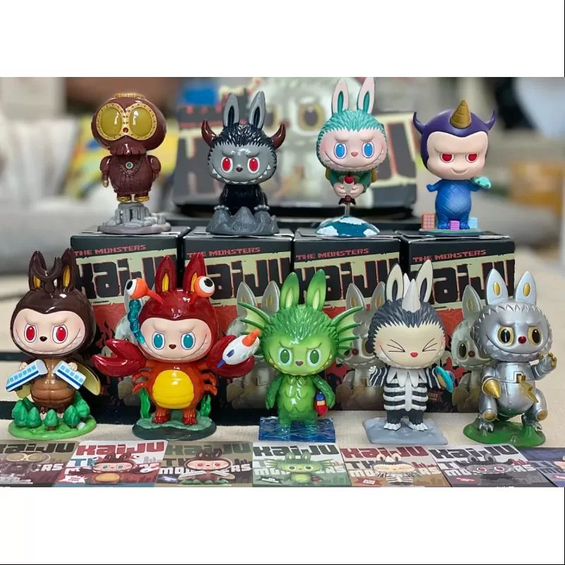 Labubu The Monsters Kaiju Series Conjunto completo abierto