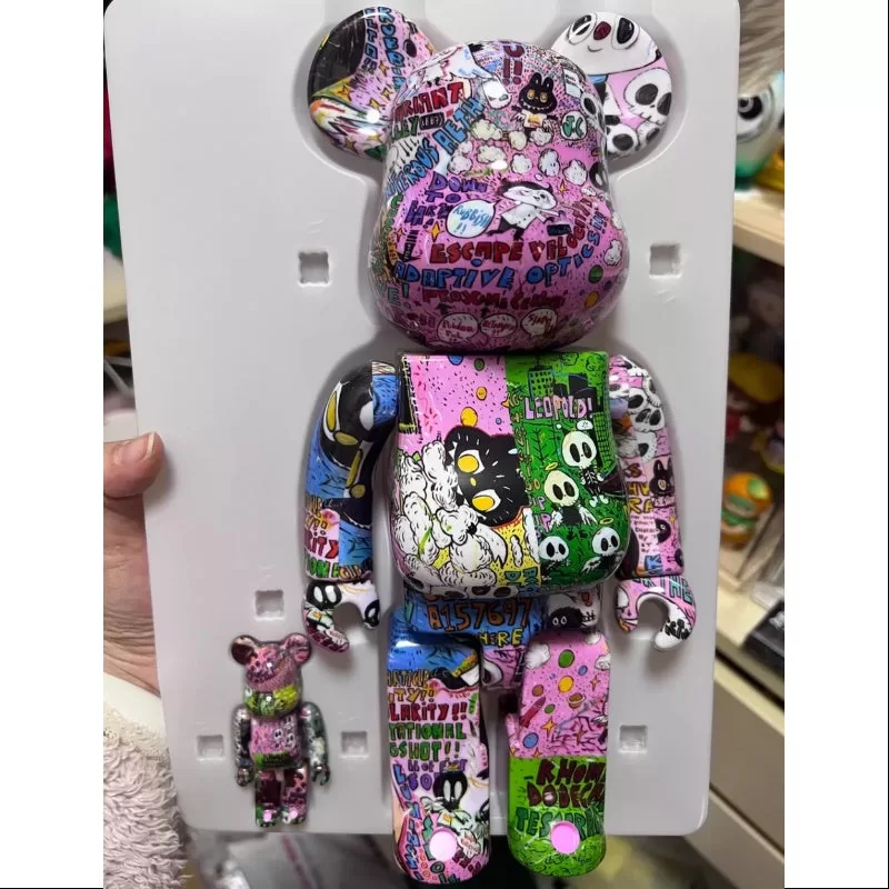 Labubu The Monsters Kasing Lung x Bearbrick 400% u0026 100% Set LIMITADO