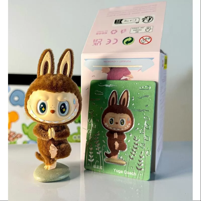 Labubu The Monsters Lazy Yoga Series Entrenador secreto de yoga