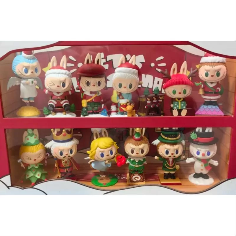 Labubu The Monsters Let’s Christmas Series Conjunto completo abierto