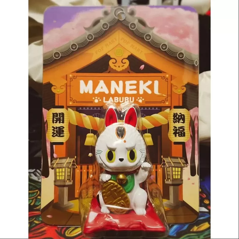 Labubu The Monsters Lucky Cat Manekl Japonés LIMITADO