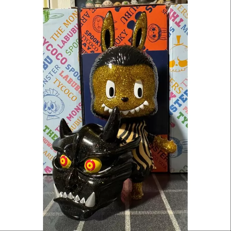 Labubu The Monsters X Oni Ninja Black Golden LIMITADO