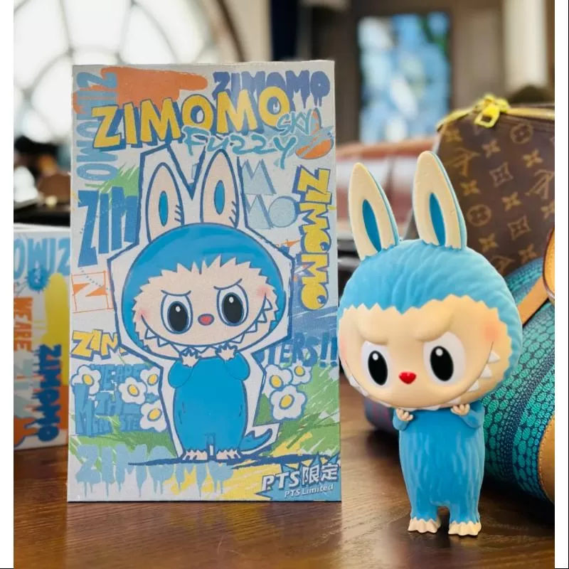Labubu The Monsters Zimomo Fuzzy Sky Blue LIMITADO