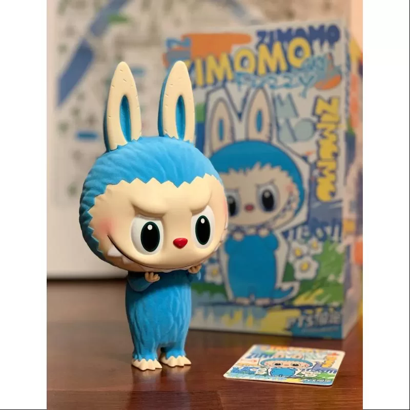 Labubu The Monsters Zimomo Fuzzy Sky Blue LIMITADO