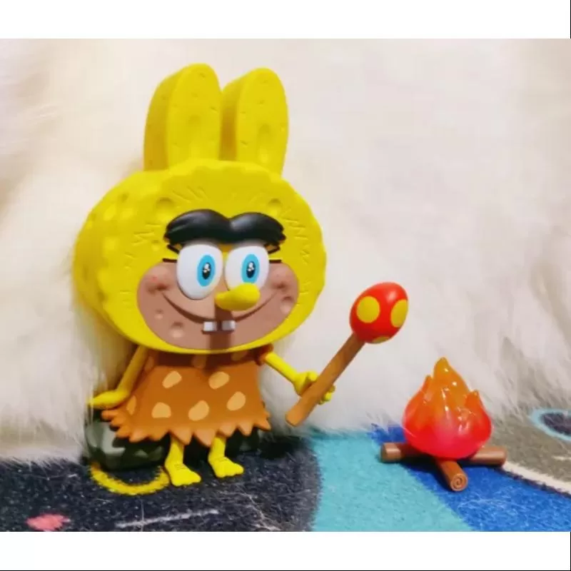 Labubu The Monsters x Bob Esponja Set completo abierto Labubu The Monsters x Bob Esponja Set completo abierto