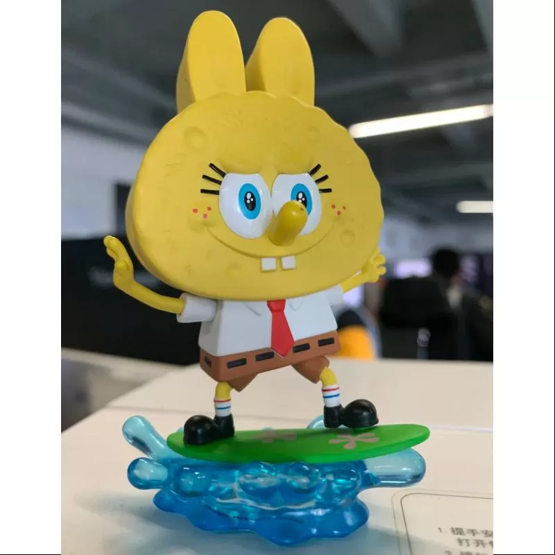 Labubu The Monsters x Bob Esponja Set completo abierto Labubu The Monsters x Bob Esponja Set completo abierto