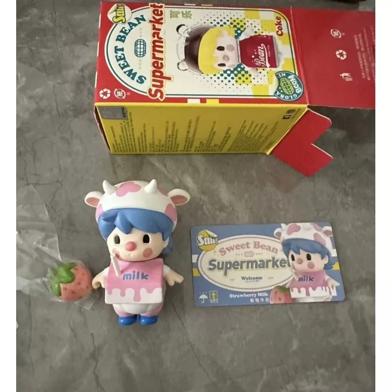 Leche de fresa de la serie Sweet Bean Supermarket