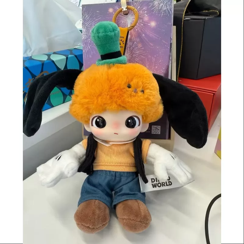Llavero de peluche de vinilo de la serie DIMOO x Disney La broma de Goofy