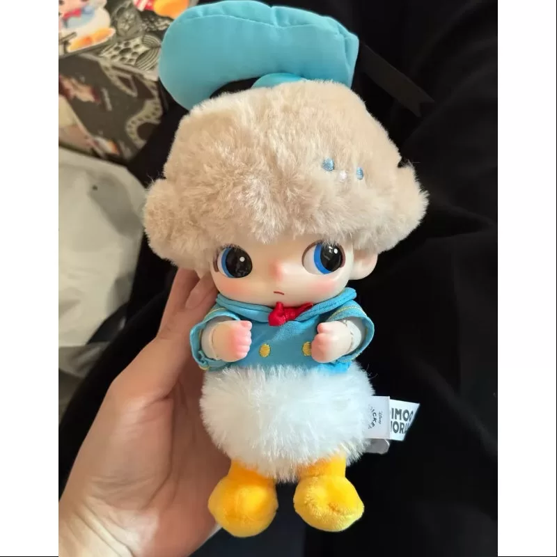 Llavero de peluche de vinilo de la serie DIMOO x Disney con el canto del Pato Donald