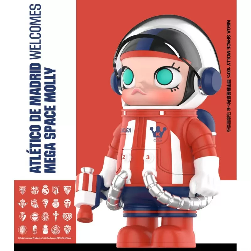 MEGA SPACE MOLLY 100% LALIGA Serie Atlético de Madrid 2023 LIMITADA MEGA SPACE MOLLY 100% LALIGA Serie Atlético de Madrid 2023 LIMITADA