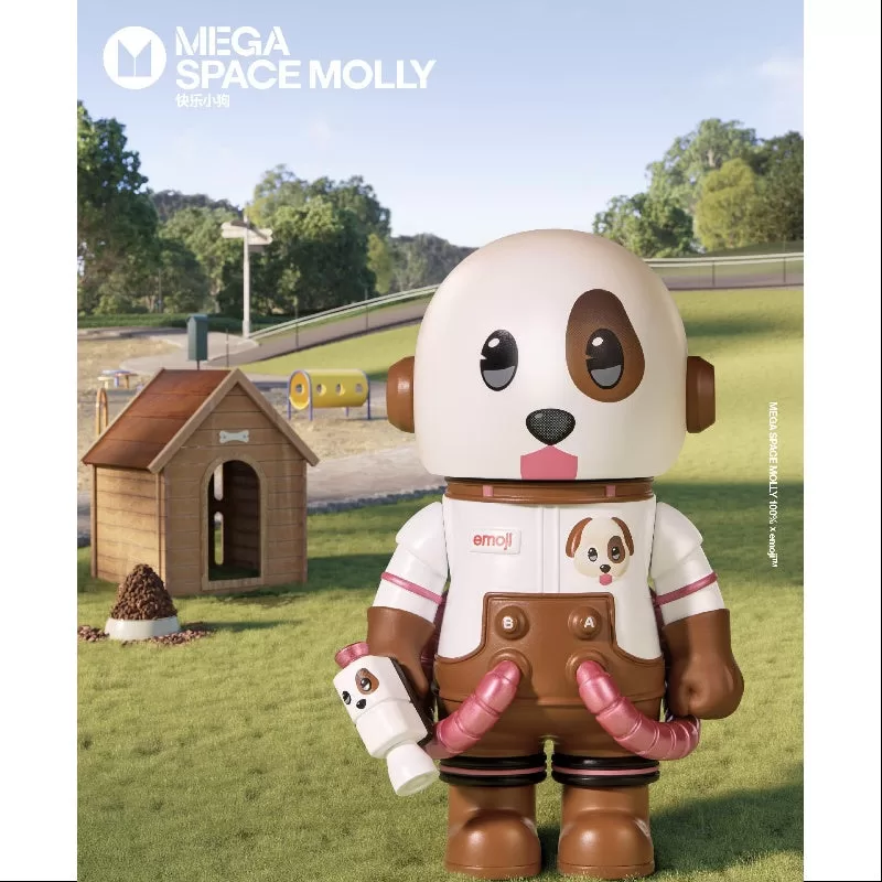 MEGA SPACE MOLLY 100% X emoji Serie CACHORRO FELIZ