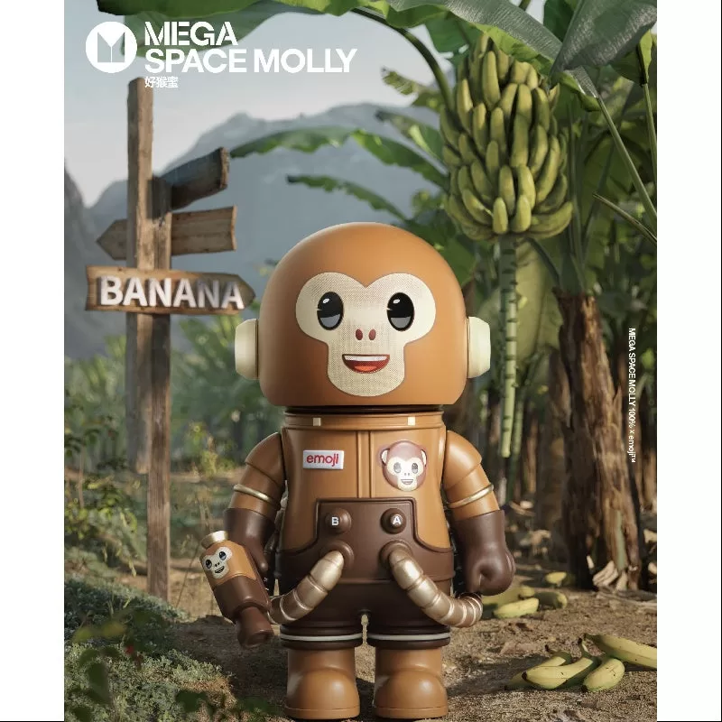MEGA SPACE MOLLY 100% X emoji Serie MONKEY BUSINESS