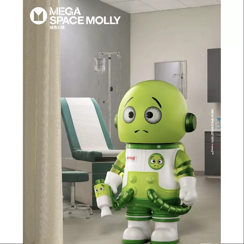 MEGA SPACE MOLLY 100% X emoji Serie TODO EN VERDE